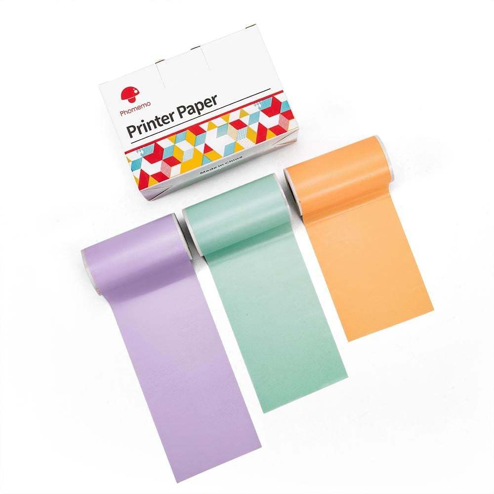 rouleaux PRINTI (violet,vert,orange)